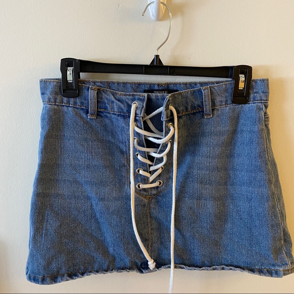 Forever 21 Lace Up Skirt
